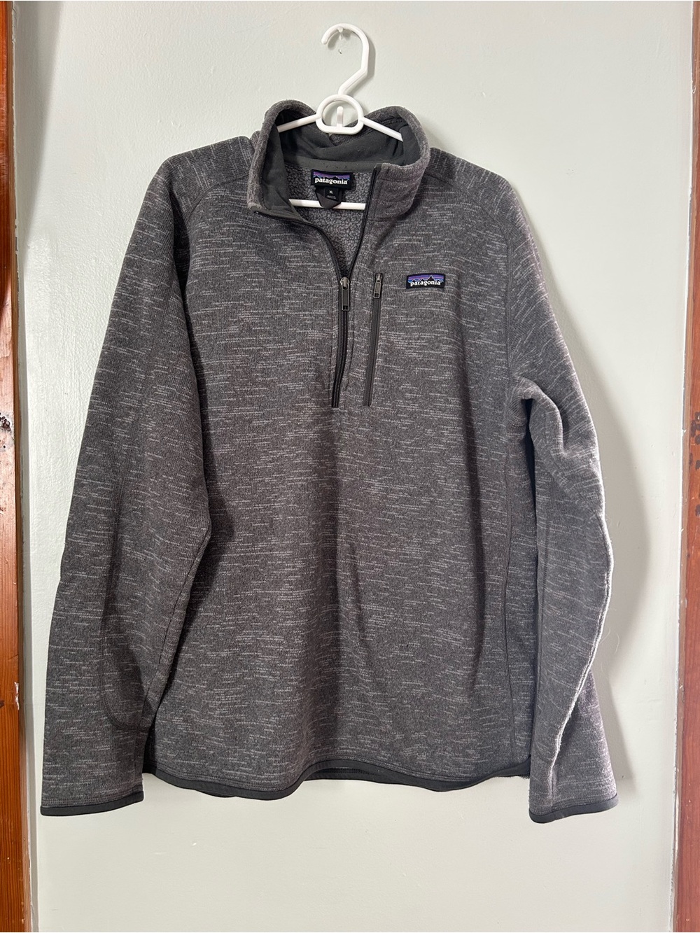 Patagonia Charcoal Gray Half-Zip Fleece Jacket